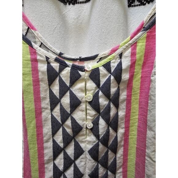 Velvet by Graham & Spencer geometric print spaghetti straps tiered midi dress - Picture 4 of 12